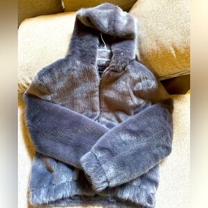 J Roberts Grey Faur fur jacket -Small.
